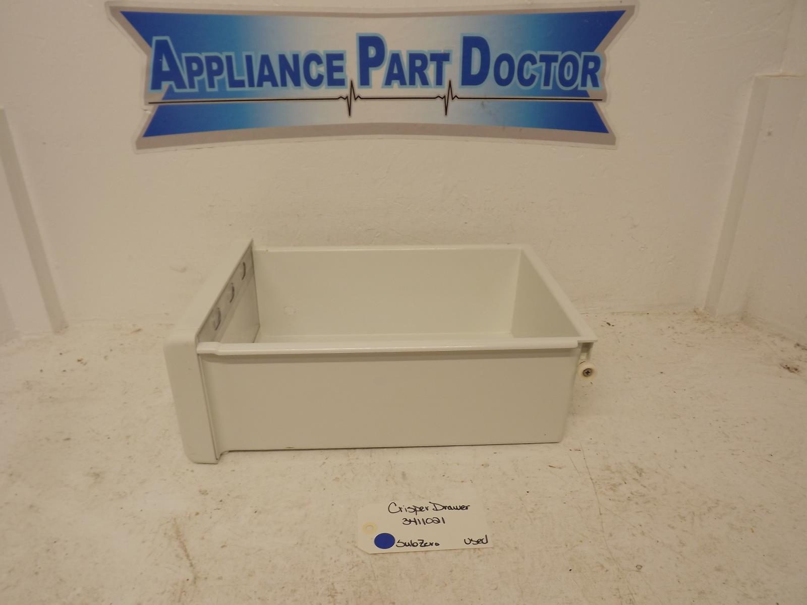 SubZero Refrigerator 3411021 Crisper Drawer Used SubZero Refrigerator 3411021 Crisper Drawer Used